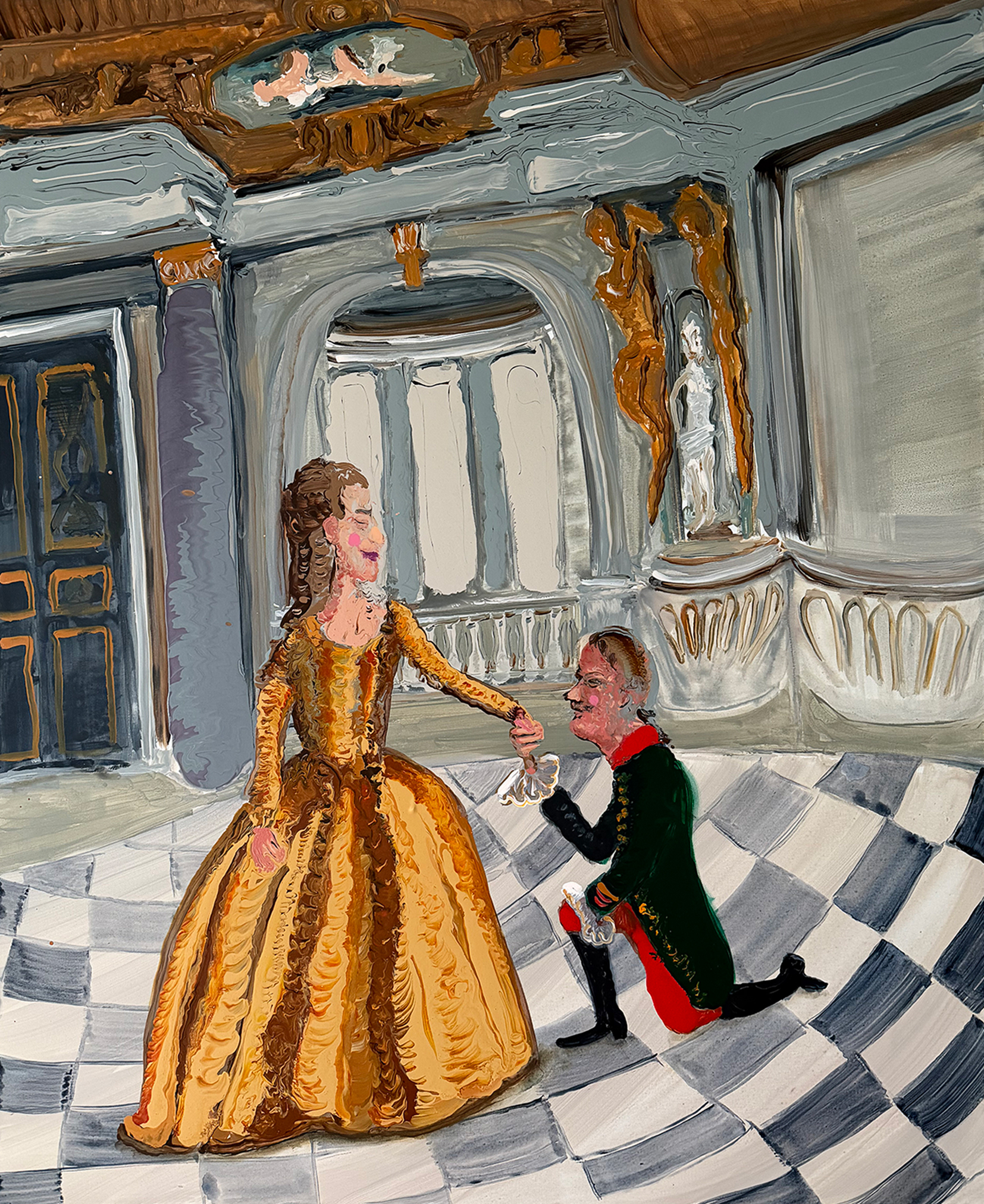 Genieve Figgis
"Untitled", 2025
Acrylic on canvas
120 x 100 x 2 cm
© Genieve Figgis
Photo: Genieve Figgis studio
Courtesy of the Artist and Almine Rech
