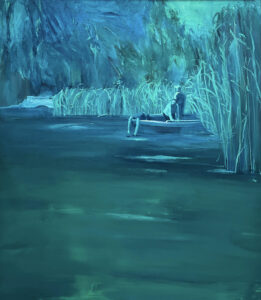 Fan Qiu Night Passenger, 2022 Oil on Canvas 70 x 80 cm 27 1/2 x 31 1/2 in
